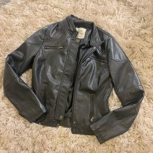 Faux leather jacket